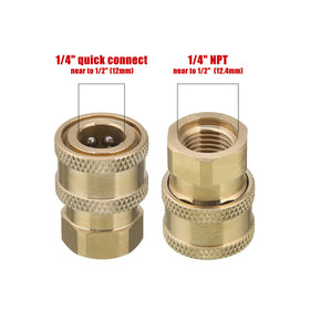 Tool Daily brass socket provides reliable 1/4 inch quick connect for washers.