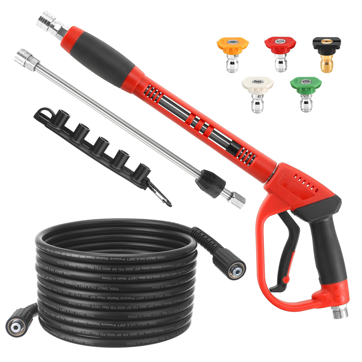 Tool Daily pressure washer gun with ergonomic handle for comfortable cleaning.