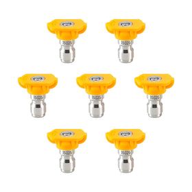 Tool Daily 15-degree nozzle with yellow color and 1/4 inch connector for focused cleaning.