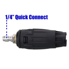 Tool Daily quick-connect fitting 1-4 inch enables faster, swap-free operation.