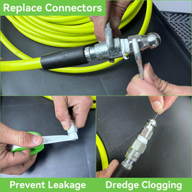 Tool Daily Teflon tape prevents leaks during assembly.