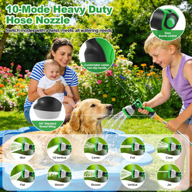 Toolasin leak-proof connections with extra washers for reliable outdoor use.
