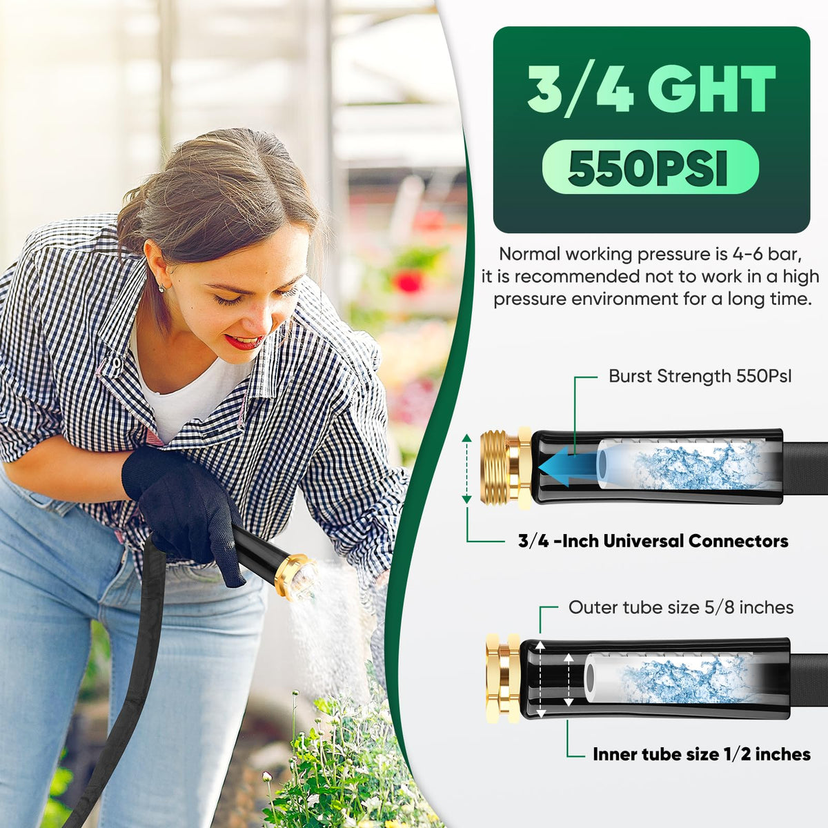 Toolasin kink-free flow prevents tangles across garden beds