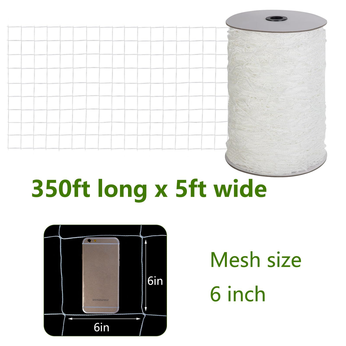 Toolazy Trellis Netting 6-inch mesh provides ample coverage for vertical gardens.