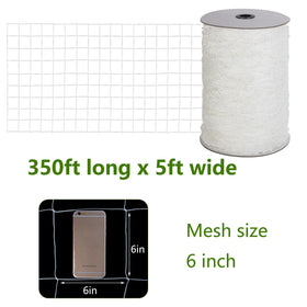 Toolazy Trellis Netting 6-inch mesh provides ample coverage for vertical gardens.