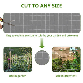 Toolazy Trellis Netting supports vertical growth on frames and poles.