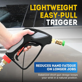 TOOLCY Pro Short Gun rust-proof plastic construction for durability.