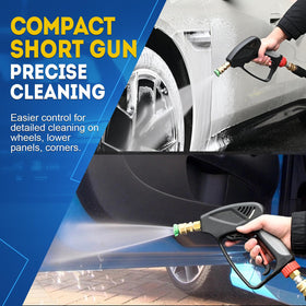 TOOLCY Pro Short Gun includes M22 adapter for compatibility with common pressure washers.