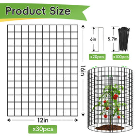 Toolterritary metal wire mesh 12x16 cage for durable garden protection.