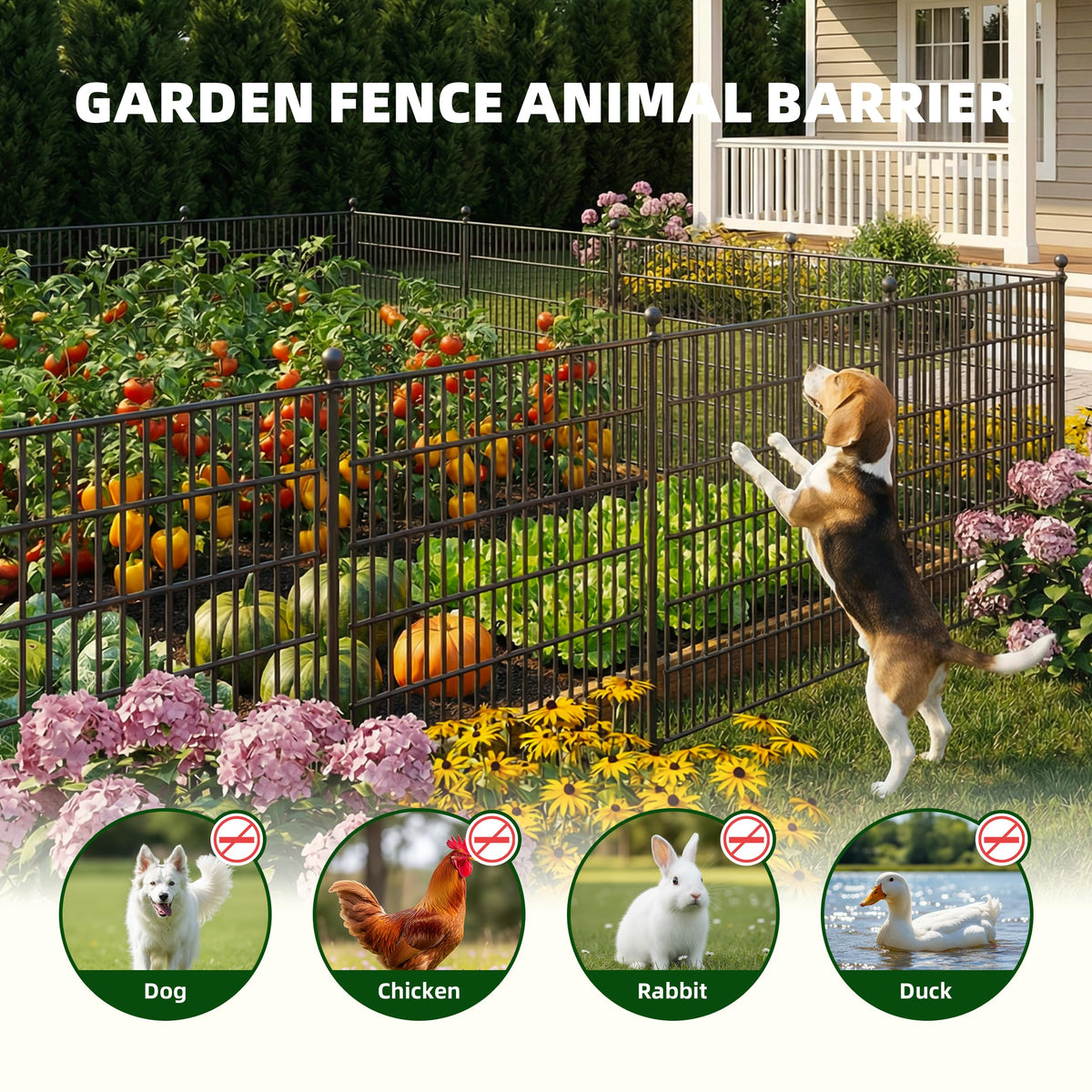 Toolterritary modular fence sections enable flexible shapes.