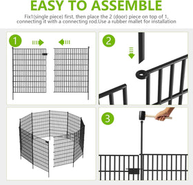 Toolterritary gate shows easy access while keeping pets contained.