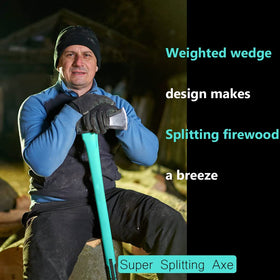 Toolzeen fiberglass-composite-handle 36in for reduced fatigue and steady swings