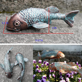 Tooyuart koi home accent suitable for desk or shelf.