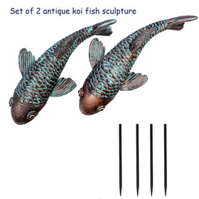 Tooyuart two-piece koi fish set with easy-insert rods.