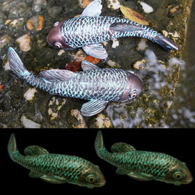 Tooyuart koi fish statues durable resin with outdoor-ready paint.