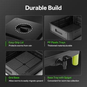 Top Xian compost bin faucet showing convenient drainage