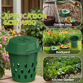 TOP XIAN removable lid and 360° vents for odor control and aeration