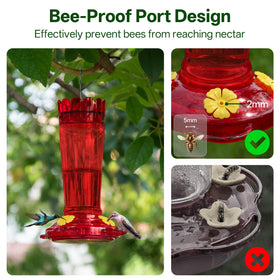 TOP XIAN durable plastic withstands sun and rain for year-round feeding
