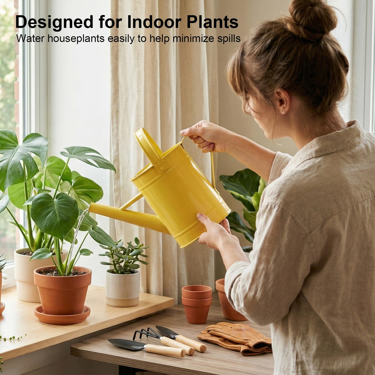 Topadorn removable spout enables adjustable flow for faster watering when needed
