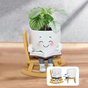Toparad decorative planter for desks and shelves in stylish space