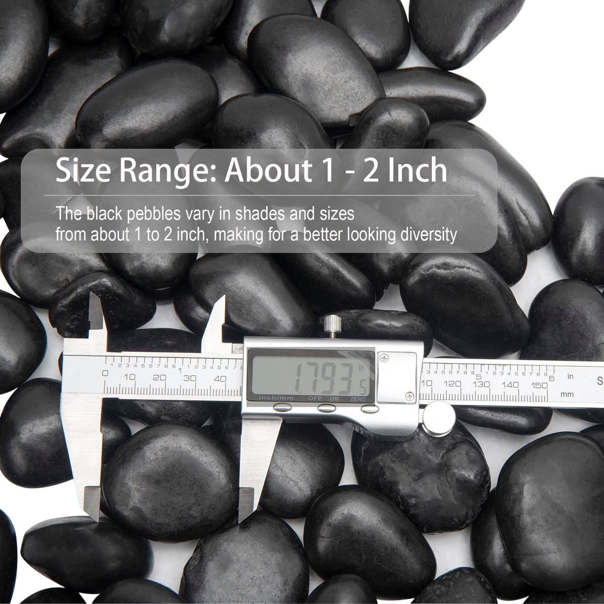 TOPEMAI large pebbles offer durable, long lasting color in landscape projects