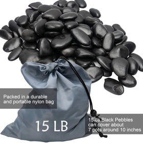 TOPEMAI polished pebbles elevate jars and vases with a glossy finish