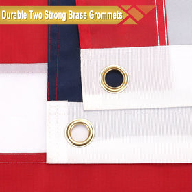 TOPFLAGS American flag 4x6 brass grommets ready for pole mounting