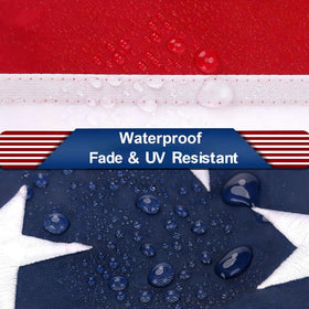 TOPFLAGS fade resistant colors stay bold in sun and rain