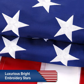 TOPFLAGS 4x6 outdoor flag displayed in a yard setting