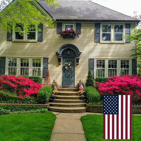 TOPFLAGS patriotic garden flag USA 12x18, vivid colors on both sides