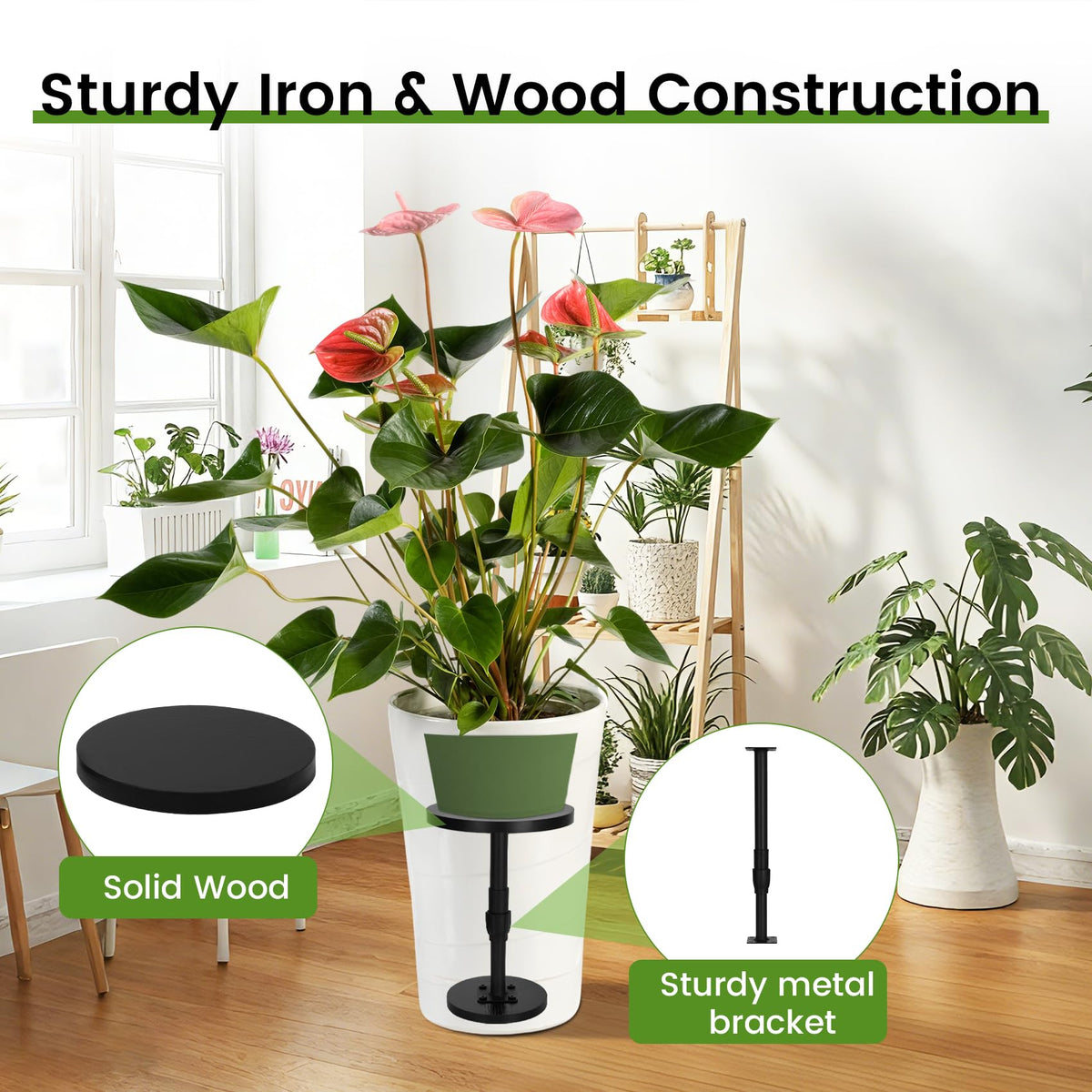 Topfurn all-in-one planter insert functions as riser, lifter, and filler