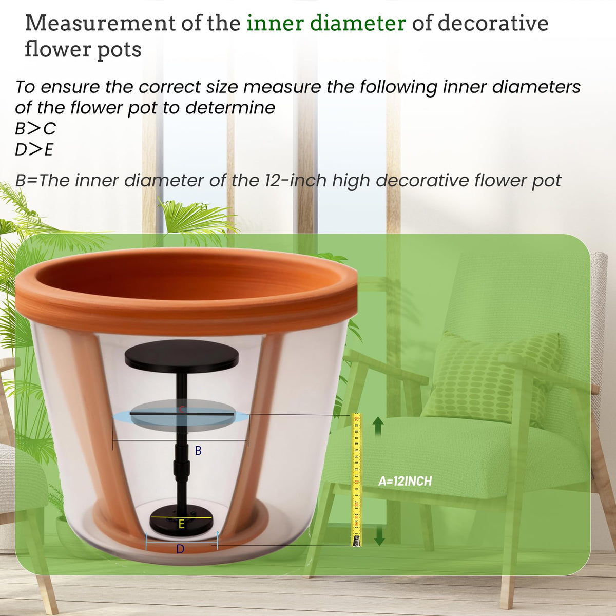 Topfurn risers used indoors and outdoors for versatile planter heights
