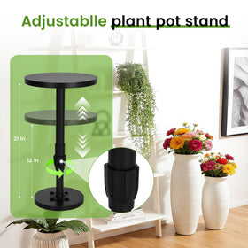 Topfurn tall planter fit supports square, round, and tapered pots