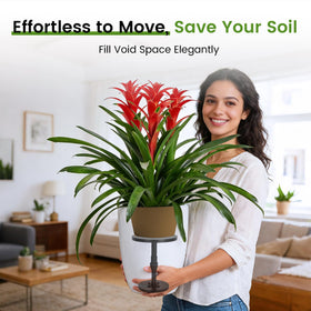 Topfurn wood and iron planter inserts with smooth edges for stable support
