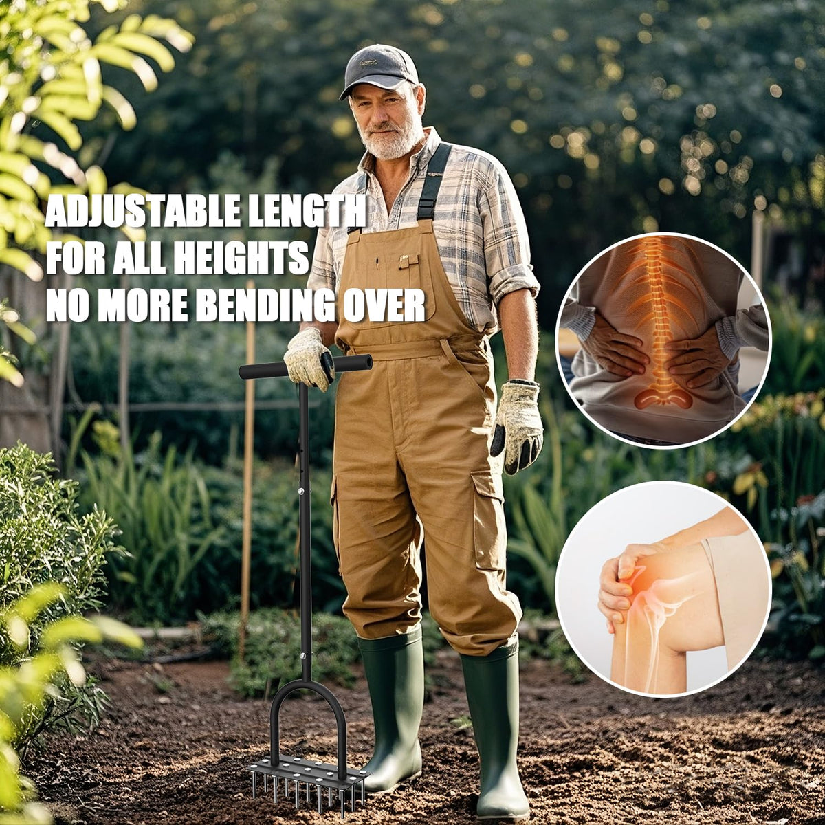 TOPHDY aerator tool tackles tough soil for better root development