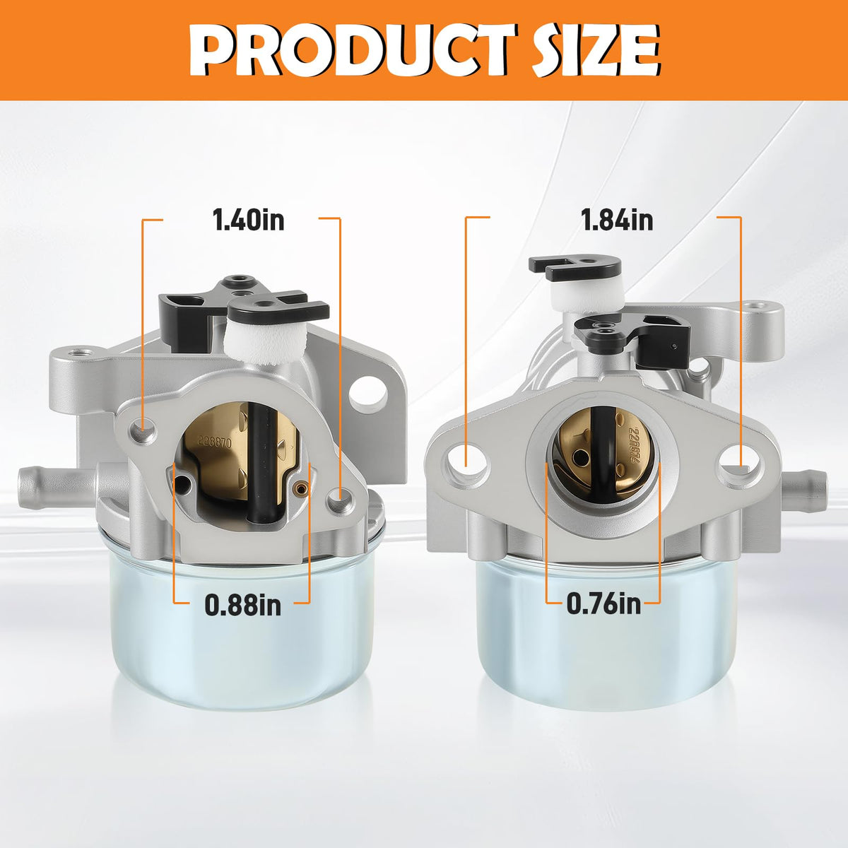 Topkidame carburetor with replacement parts pack for convenient maintenance.