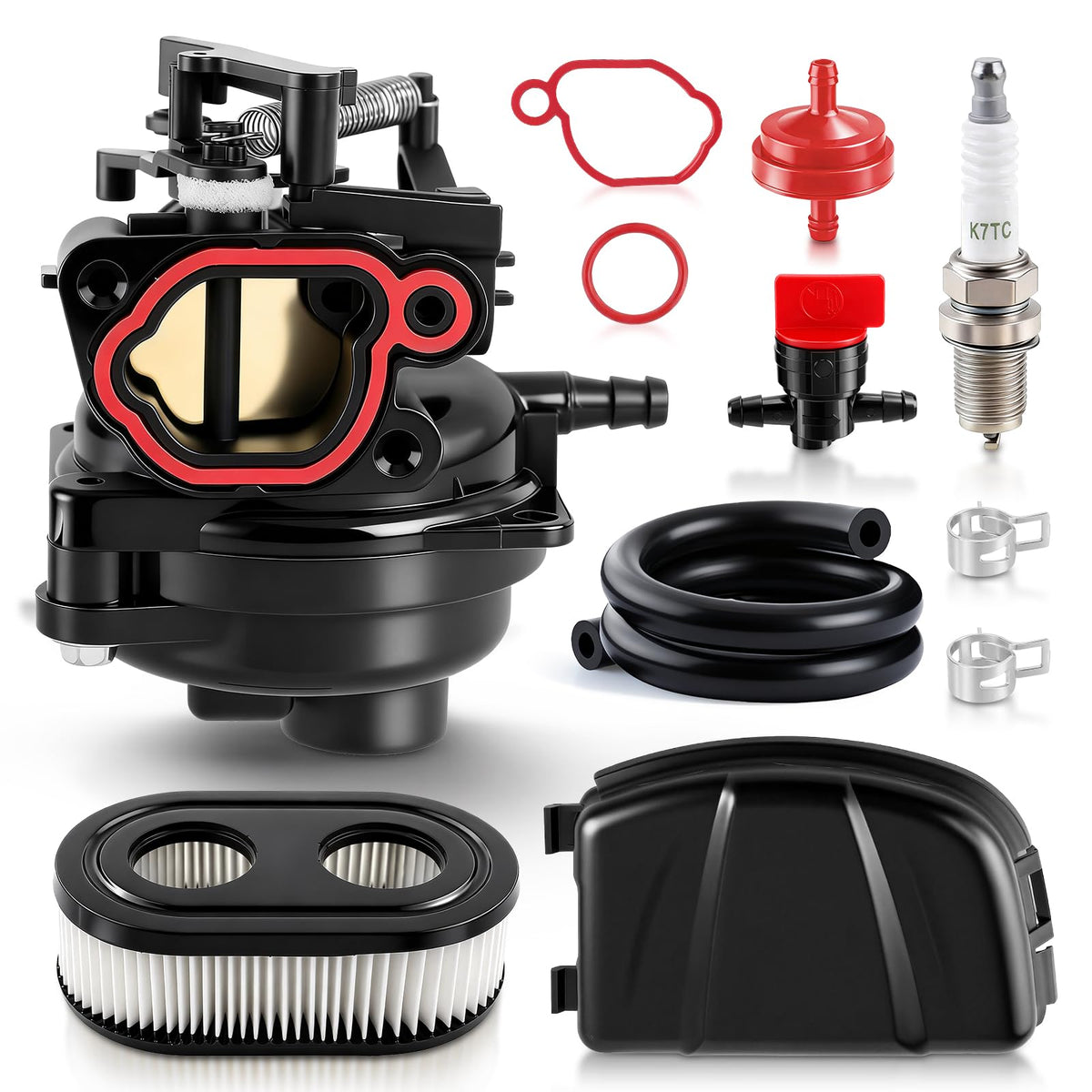 Topkidame carburetor kit 799584 close-up for reliable lawn mower maintenance