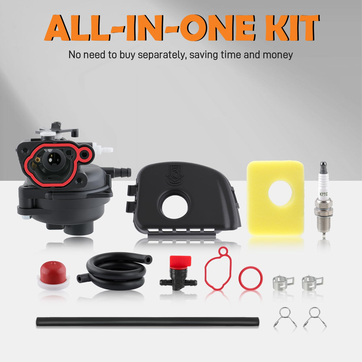 Topkidame clamps set included for secure fuel and air lines