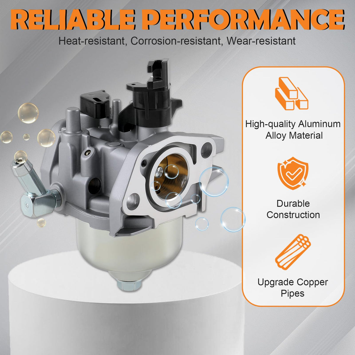Topkidame Huayi carburetor for 7HP/6HP setups promotes reliable starting.