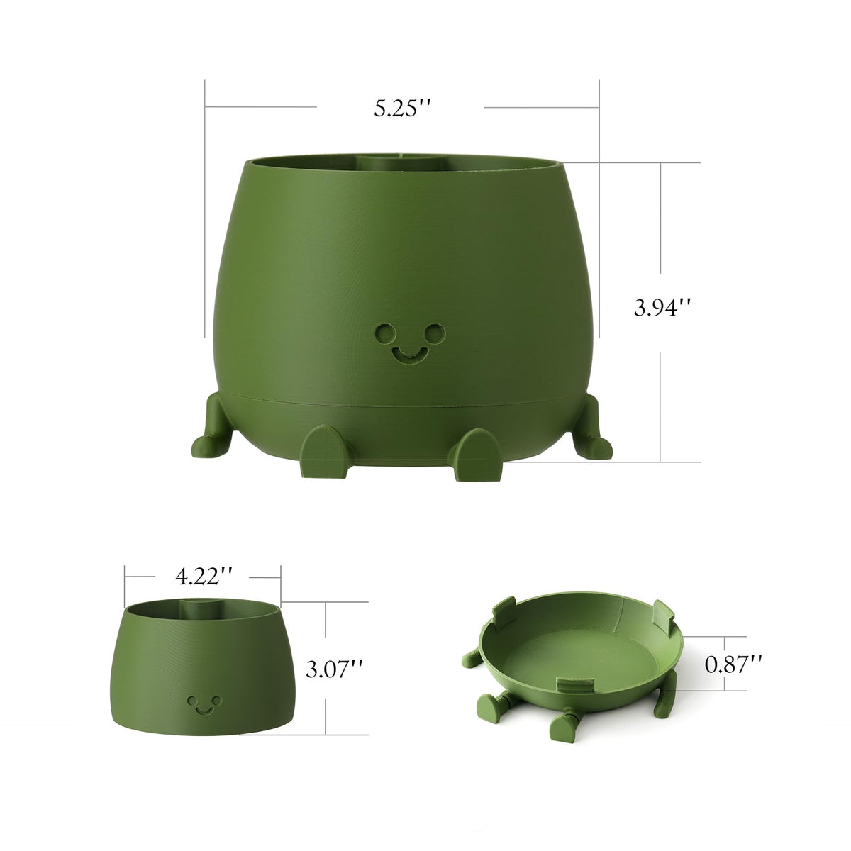 Topola Happy Face Planter indoors on a windowsill adds whimsy and greenery