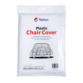 TopSoon heavy-duty plastic chair cover 76x46 inches protects chairs during storage