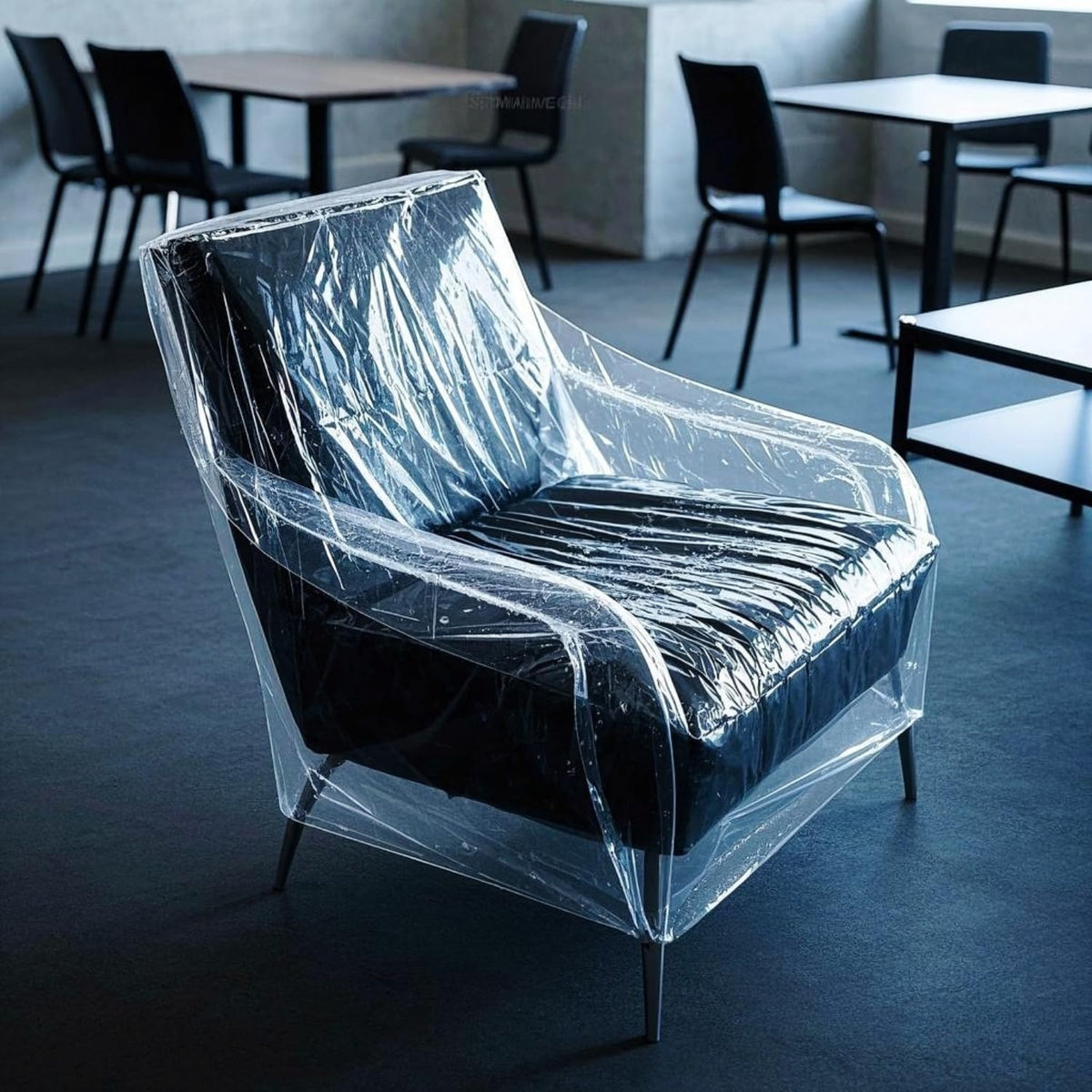 TopSoon tear-resistant plastic chair cover shields furniture while relocating