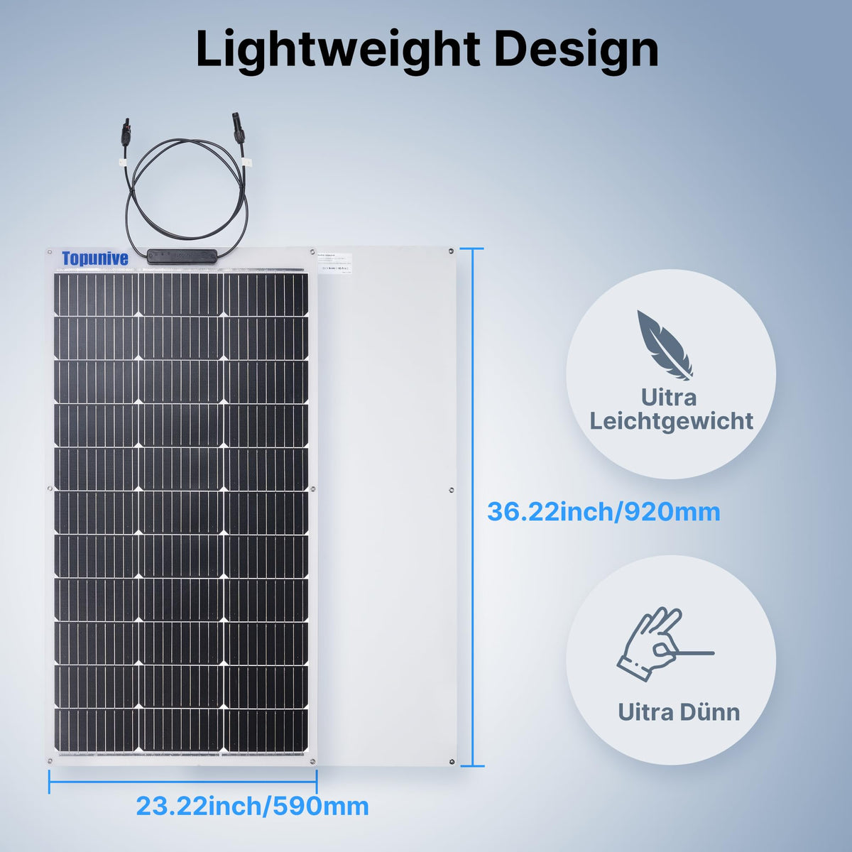 Topunive 9BB monocrystalline cells deliver high efficiency even in limited light