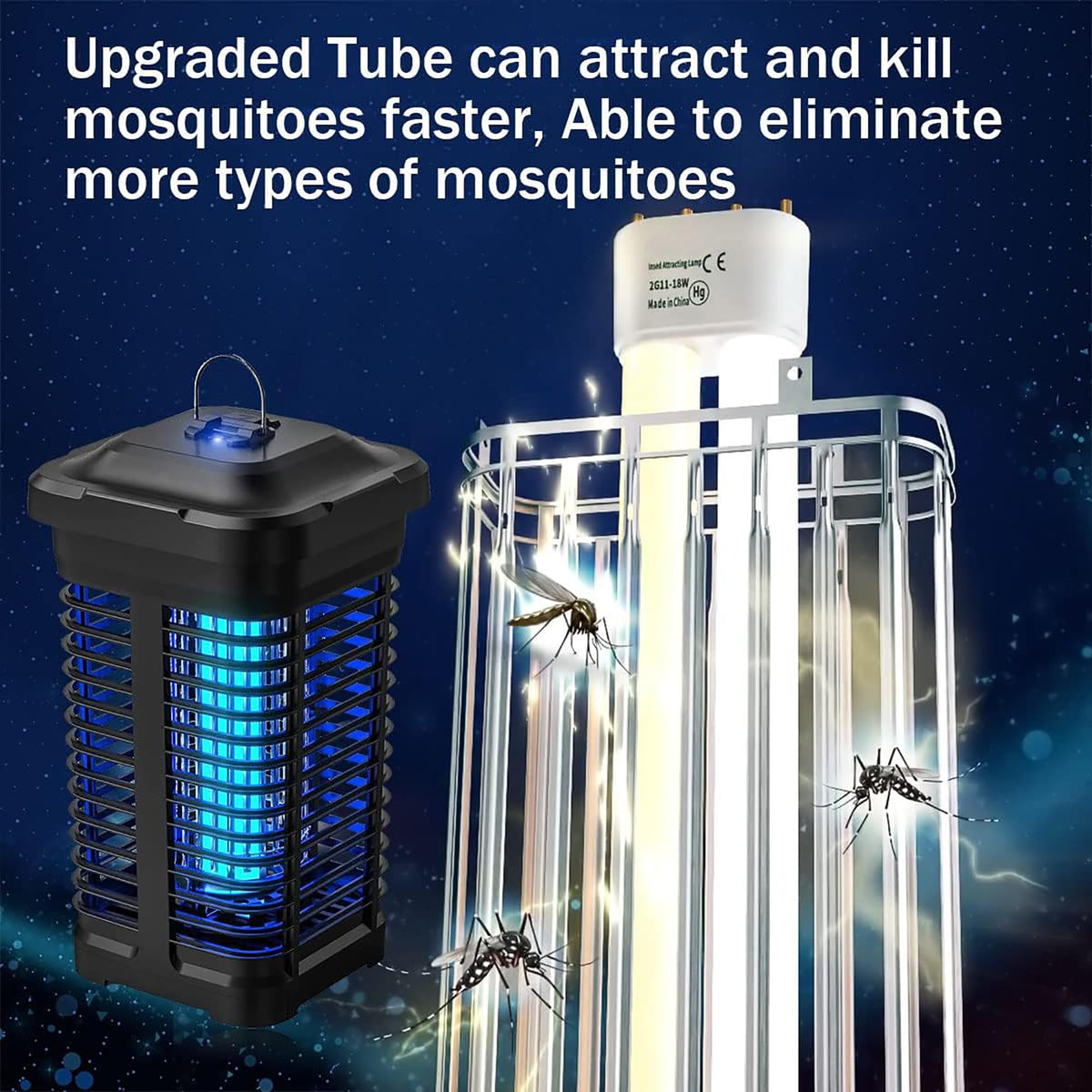 Topwowe Bug Zapper in camping setup for pest-free nights