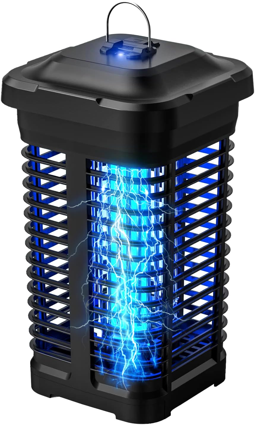 Topwowe Bug Zapper patio setup reduces flying insects for outdoor gatherings