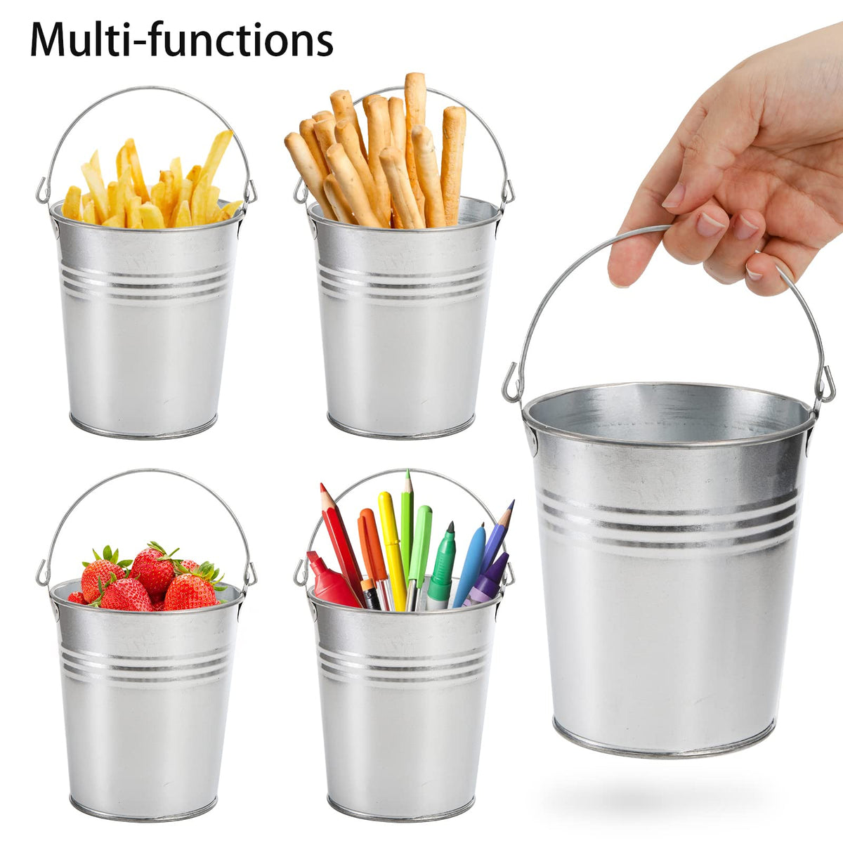 TOPZEA mini pails ideal for party favors and crafts.