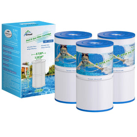 TOREAD TRF-6430 replacement filter shown in close-up for spa water clarity and ease of maintenance