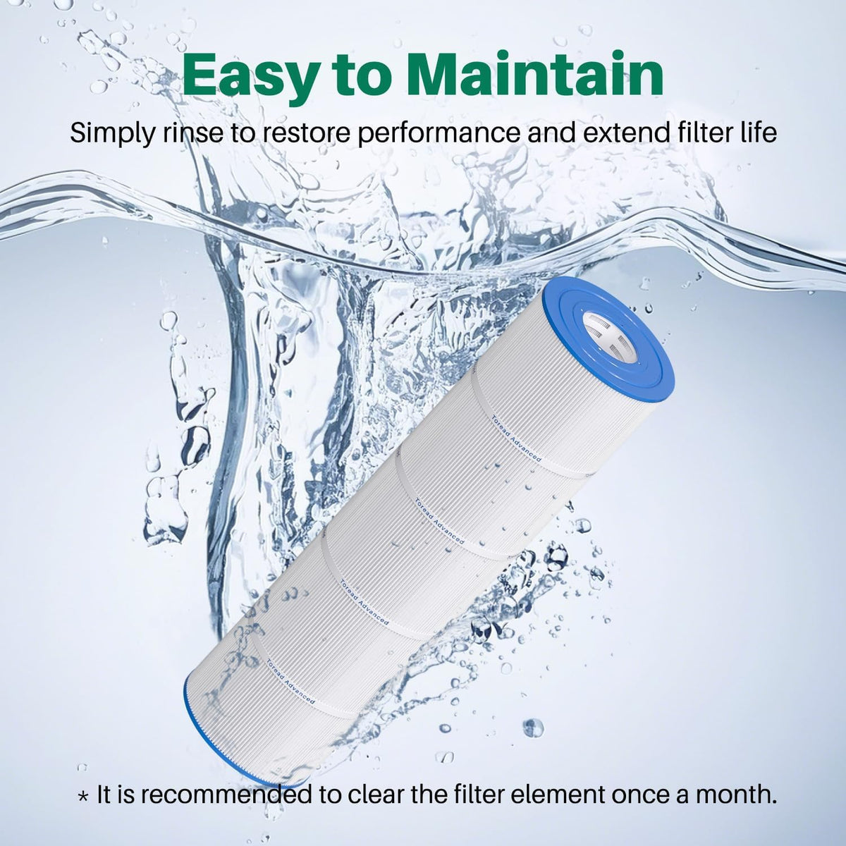 TOREAD TRF-8418 easy-cleaning process restores near-new performance