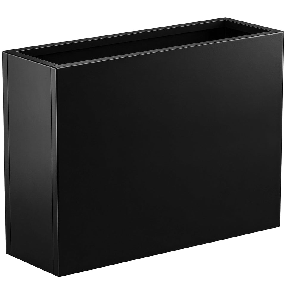 Toriexon 36in metal planter box front view showing sturdy outdoor-ready design