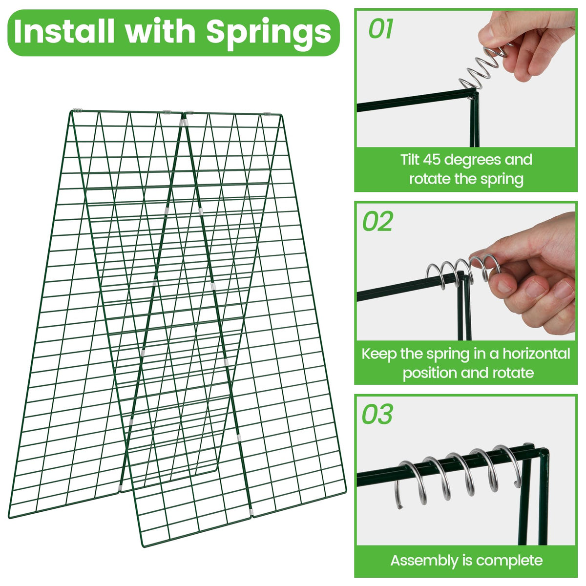 Toriexon cucumber trellis plant bags included for container gardening.